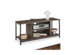 Tectake® Tv-Regal, Industrial Style, 4 Offene FäCher, Verstellbarer Einlegeboden Und Kabelaussparungen, 110 X 40 X 50,5 Cm