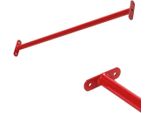 Barra Metallica Per Parco Giochi Da Giardino 90 Cm - Rossa, Barra Orizzontale, Barra Per Ginnastica, Barra Per Esercizi