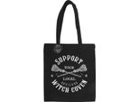 Something Different - Borsa Tote "Support Your Local Witch Coven"", Misto Poliestere-Cotone SD10425 (Taglia Unica) (Nero/Bianco)"
