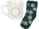 Something Different - Set Di Tazze "Baby Its Cold Outside"" SD10429 (Taglia Unica) (Bianco/Verde)"