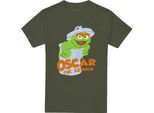 Sesame Street - Maglietta Uomo/Donna Unisex TV21510 (Xl) (Verde Militare)