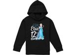 Frozen - Felpa Con Cappuccio "Bright Like Elsa"" Per Bambini, Compleanno 12 Anni TV21564 (116) (Nero)"