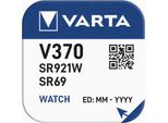 Varta V370, Siler-Oxid (S), 1,55 V, 30 Mah, 9,5 Mm, 9,5 Mm, 2,6 Mm