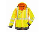 4PROTECT Giacca Softshell Ad Alta Visibilità Houston Giallo Fluorescente/Arancio Luminoso-3Xl