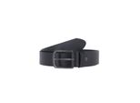 Cintura In Pelle Da Uomo Reell Cintura Con Fibbia Nera, Taglia:S/M, Colori:120 Nero