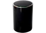Kosmetikeimer BISCHOF Spola, schwarz, H:30cm Ø:18,5cm, Kunststoff, Mülleimer, Kosmetikeimer, Fassungsvermögen 5,5l