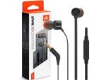 Jbl T110 Cuffie In-Ear, Microfono, Auricolari, Colore: Nero