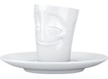 Fiftyeight Products T021201 Fiftyeight Espresso Mug Mit Henkel 80Ml - VergnüGt Weiß