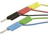Set Di Puntali Voltcraft [ Spina Lamellare 4 Mm - Spina Lamellare 4 Mm] 1,00 M Rosso, Nero, Blu, Verde, Giallo Voltcra
