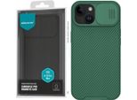 Custodia Magnetica Blindata Nillkin Camshield Pro Per Iphone 15 Plus Con Copertura Della Fotocamera - Verde