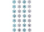 Cristalli Autoadesivi Blu E Argento 28 Pezzi
