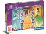 Clementoni - Puzzle Disney Princess 104 Elementy - Oficjalny Produkt Premium