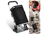 Carrello Spesa Clanmacy Carrello Spesa Pieghevole Carrello Spesa Pieghevole Sistema Di Ruote 3+3 Carrello Leggero 40 L