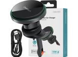 Choetech T204-F Supporto Per Auto Con Ricarica Wireless Da 15 W Per Griglia Di Ventilazione - Nero