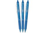 Pilot Frixion Clicker 07 / 0,35 Mm, Azzurro - Confezione Da 3
