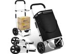 Hengda Carrello Spesa 3In1, Con 2 Ruote E Scomparto Refrigerante, Pieghevole, Nero