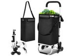 Carrello Della Spesa Hengda Carrello Della Spesa Pieghevole Carrello Della Spesa Pieghevole 3+3 Ruote Carrello Leggero 40 L