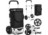 Carrello Spesa Aopunly 3In1, Con 2 Ruote E Scomparto Refrigerante, Pieghevole, Nero