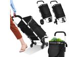 Carrello Della Spesa Aopunly, 6 Ruote, Con Scomparto Refrigerante E Ruote Montascale, Shopper Pieghevole