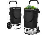 Carrello Spesa Tolletour 3In1, Carrello Grande 40 Litri, Borsa Spesa Con Ruote Per Scalare, Carrello Spesa Con Scomparto Refrigerante, Shopper Pieghevole