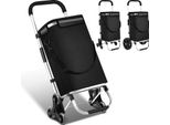 Carrello Spesa 3In1 Clanmacy, Carrello Grande Da 40 Litri, Borsa Spesa Con Ruote Montascale, Carrello Spesa Con Scomparto Refrigerante, Shopper Pieghevole