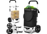 Carrello Spesa Clanmacy, 2 Ruote, Con Scomparto Refrigerato, Shopper Pieghevole