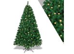 Tolletour 210Cm Albero Di Natale Artificiale Con Illuminazione Albero Di Natale A Led Per La Decorazione Natalizia, In Pe E Pvc, (Ø Circa 128Cm) Con 1200 Punte