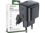 Caricabatterie Acefast A77 Mini Pd 30W Gan Usb-C - Nero