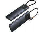 Hub Usb 11W1 Baseus Metal Gleam Serie Ii Usb-A/Usb-C Pd/Hdmi/Dp/Rj45/Sd/Tf - Czarny