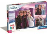 Puzzle Cle 3X48 Quadrato Frozen 25306