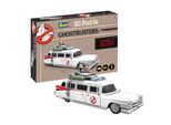Revell 3D Puzzle Ghostbusters Ecto-1, Filmfahrzeug, 3D-Steckpuzzle, 120 Teile, 00222