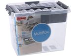 Sunware Q-Line Contenitore Con Inserto 9L Trasparente/Grigio