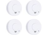 Smartwares Rilevatore Di Fumo 4 Pezzi 10X10X3,5 Cm Bianco