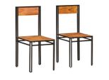 Vidaxl Sedie Da Pranzo 2 Pz. Legno Massiccio Di Acacia