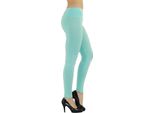 Leggings Da Donna Leggings Lunghi A Vita Alta Acquamarina Xxl