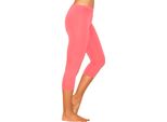 Leggings Donna 3/4 Capri Cotone Lachsrosa Xxl