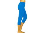 Leggings 3/4 Capri Da Donna In Cotone Blu M