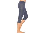 Leggings 3/4 Donna In Cotone Jeans S