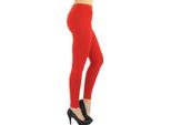 Leggings Da Donna Leggings Lunghi A Vita Alta Rosso M