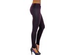 Leggings Da Donna Leggings Lunghi A Vita Alta Viola Scuro Xxl