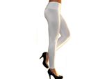 Leggings Da Donna Leggings Lunghi A Vita Alta White Taglia M