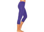 Leggings 3/4 Donna In Cotone Violett M