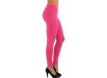 Leggings Da Donna Leggings Lunghi A Vita Alta Rosa M