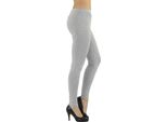 Leggings Da Donna Leggings Lunghi A Vita Alta Grigio Chiaro Xxl