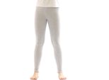 Leggings Termici Da Bambina In Pile Pantaloni Lunghi In Cotone Grigio Chiaro 134