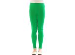 Bambini Leggings Termici Ragazze Leggings Pantaloni Lunghi Cotone Fodera In Pile Verde 128