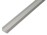 Alberts 030920 Profilo A U, Autobloccante, Alluminio, Anodizzato Argento, 1000 X 24,6 X 24 Mm