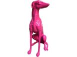 Casa Padrino Figura Decorativa Di Design Levriero Rosa 35 X 55 X H. 80 Cm - Scultura Decorativa Resistente Alle Intemperie - Decorazione Soggiorno - Decorazione Giardino - Figura Animale Decorativa