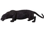 Casa Padrino Figura Decorativa Puma Cat Black 134 X H. 40 Cm - Scultura Decorativa Resistente Alle Intemperie - Decorazione Per Il Soggiorno - Decorazione Per Il Giardino - Figura Animale Decorativa
