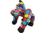 Casa Padrino Figura Decorativa Gorilla Scimmia Multicolore H. 70 Cm - Scultura Decorativa Resistente Alle Intemperie - Decorazione Soggiorno Giardino Terrazza